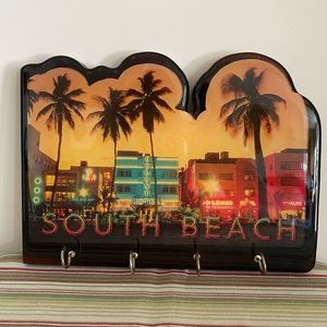 ***SOLD***South Beach Key Holder Wall Plaque